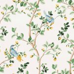Обои Coordonne - Birds Prosperity Swan B00122 (коллекция Forbidden City)