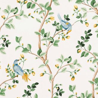 Обои Coordonne - Birds Prosperity Swan B00122 (коллекция Forbidden City)