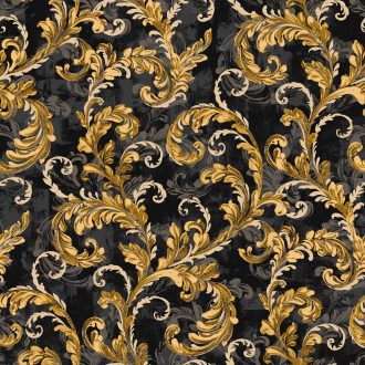 Обои Coordonne - Byzantine Damask Onyx D00125 (коллекция Damaskus)