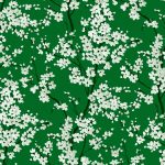 Обои Coordonne - Cherry Blossom Emerald B00130 (коллекция Forbidden City)