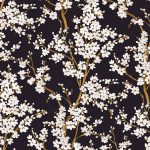 Обои Coordonne - Cherry Blossom Onyx B00131 (коллекция Forbidden City)