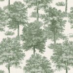 Обои Coordonne - Chestnut tree Green B00348 (коллекция Victorian)
