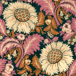 Обои Coordonne - Chinese Damask Coral D00103 (коллекция Damaskus)