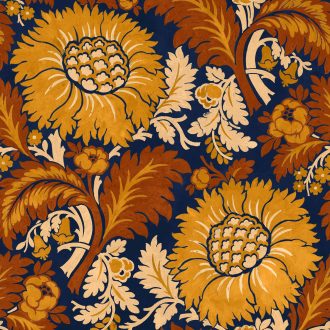 Обои Coordonne - Chinese Damask Mustard D00105 (коллекция Damaskus)