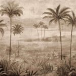 Обои Coordonne - Draa Palms Bone B00455 (коллекция Berber)