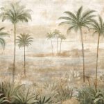 Обои Coordonne - Draa Palms Leaves B00452 (коллекция Berber)