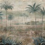 Обои Coordonne - Draa Palms Sage B00454 (коллекция Berber)