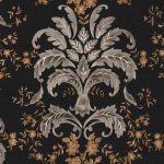Обои Coordonne - French Damask Onyx D00135 (коллекция Damaskus)