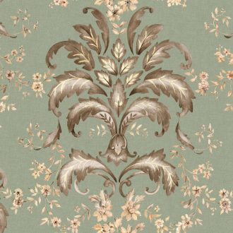 Обои Coordonne - French Damask Sage D00136 (коллекция Damaskus)