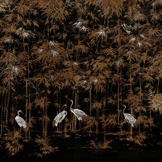Обои Coordonne - Garzas Coal 7900003 (коллекция Random Chinoiseries)