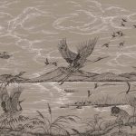 Обои Coordonne - Heron's Poetry Jute B00157 (коллекция Forbidden City)