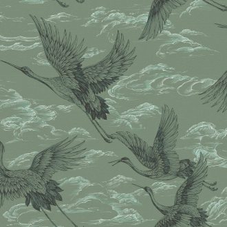 Обои Coordonne - Imperial Ibis Jade B00137 (коллекция Forbidden City)