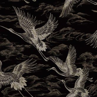 Обои Coordonne - Imperial Ibis Onyx B00138 (коллекция Forbidden City)
