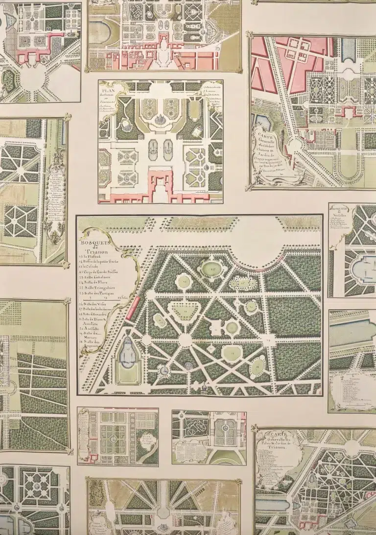 Обои Pierre Frey — Les jardins de versailles — Original FP273001 (коллекция Jardin A La Francaise)
