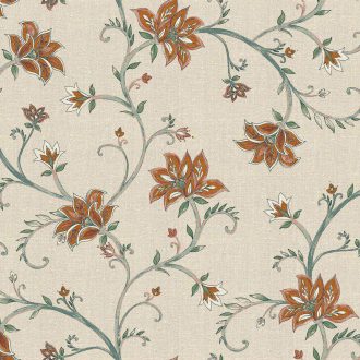 Обои Coordonne - Lily Green B00330 (коллекция Victorian)