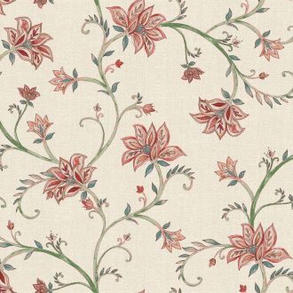 Обои Coordonne - Lily Red B00333 (коллекция Victorian)