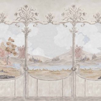 Обои Coordonne - Limestone-View Autumn YSP0541 (коллекция 
Cotswolds, Ybarra & Serret for Coordonne)
