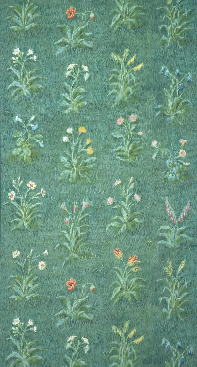 Обои Pierre Frey — L’herbier du jardin — Prairie FP282001 (коллекция Jardin A La Francaise)