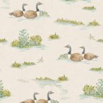 Обои Coordonne - Mallard-Duck Mint YSP0534 (коллекция 
Cotswolds, Ybarra & Serret for Coordonne)