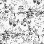 Обои Coordonne - Ming Pagoda Nacre B00141 (коллекция Forbidden City)