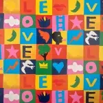 Обои Pierre Frey — Game of love — Multicolore FP204001 (коллекция La Couleur De Nos Reves)