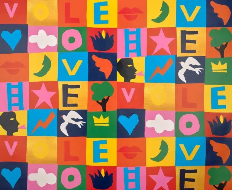 Обои Pierre Frey — Game of love — Multicolore FP204001 (коллекция La Couleur De Nos Reves)