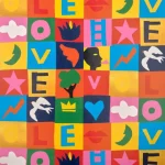 Обои Pierre Frey - Game of love - Multicolore FP204001 (коллекция La Couleur De Nos Reves)