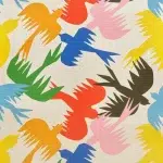 Обои Pierre Frey — Birds traffic — Multicolore FP207001 (коллекция La Couleur De Nos Reves)