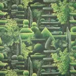 Обои Pierre Frey — Les topiaires — Jardin FP274002 (коллекция Jardin A La Francaise)