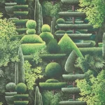 Обои Pierre Frey - Les topiaires - Jardin FP274002  (коллекция Jardin A La Francaise)