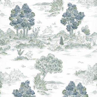 Обои Coordonne - Royal-Oak Aqua YSP0512 (коллекция 
Cotswolds, Ybarra & Serret for Coordonne)