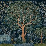 Обои Coordonne - Varanasi Tree Onyx D00154 (коллекция Damaskus)