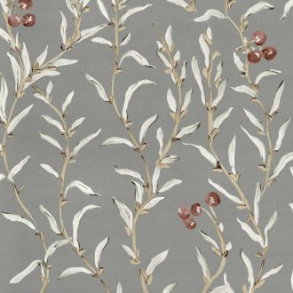 Обои Coordonne - Wild-Blackthorn Silver YSP0526 (коллекция 
Cotswolds, Ybarra & Serret for Coordonne)
