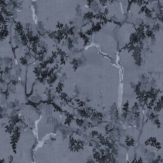 Обои Coordonne - Willow Poem Navy B00109 (коллекция Forbidden City)