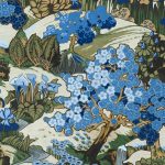Обои Coordonne - Yu Garden Sapphire B00147 (коллекция Forbidden City)