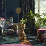Ткань — Clarke and Clarke — PASSIFLORA — EMERALD VELVET — F1304/07