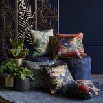 Ткань — Clarke and Clarke — PASSIFLORA — NOIR VELVET — F1304/09
