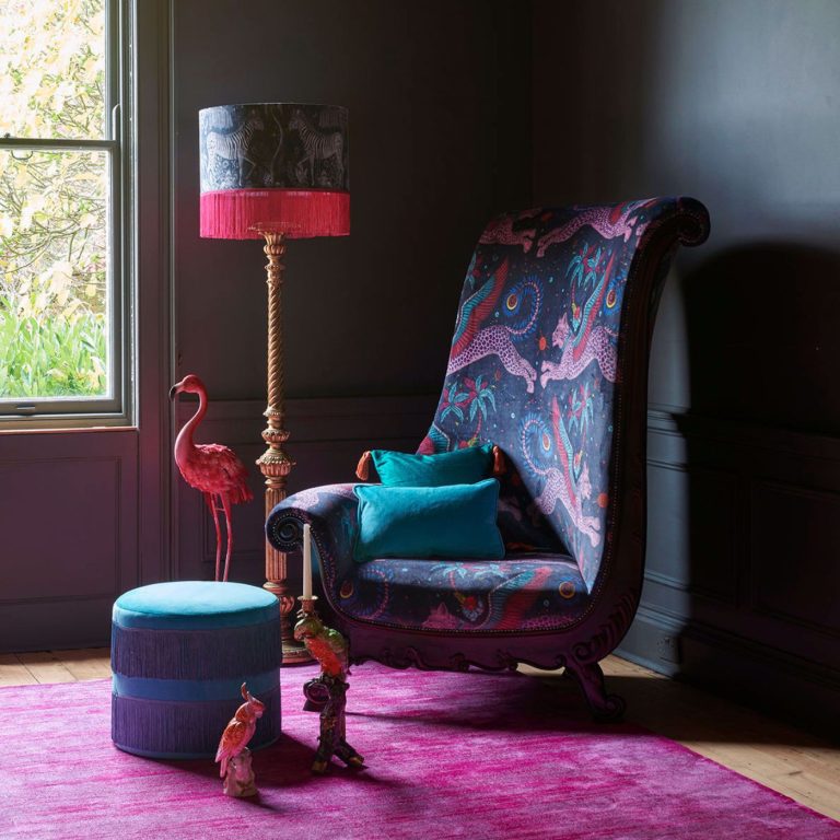 Ткань — Clarke and Clarke — LYNX VELVET — CORAL — F1478/02