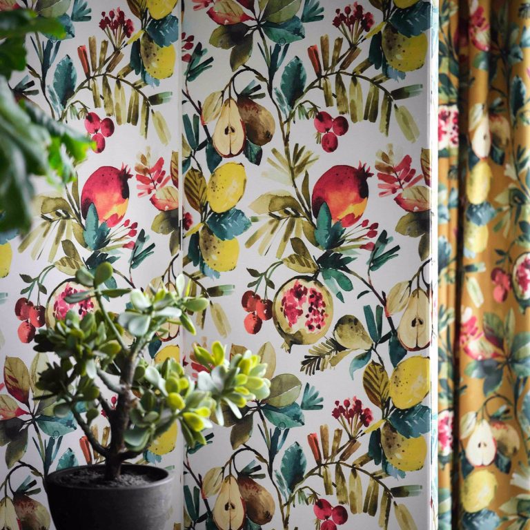 Ткань — Clarke and Clarke — FRUTA — OCHRE VELVET — F1515/03
