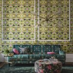 Ткань — Clarke and Clarke — EMERALD FOREST — TEAL JACQUARD — F1581/04