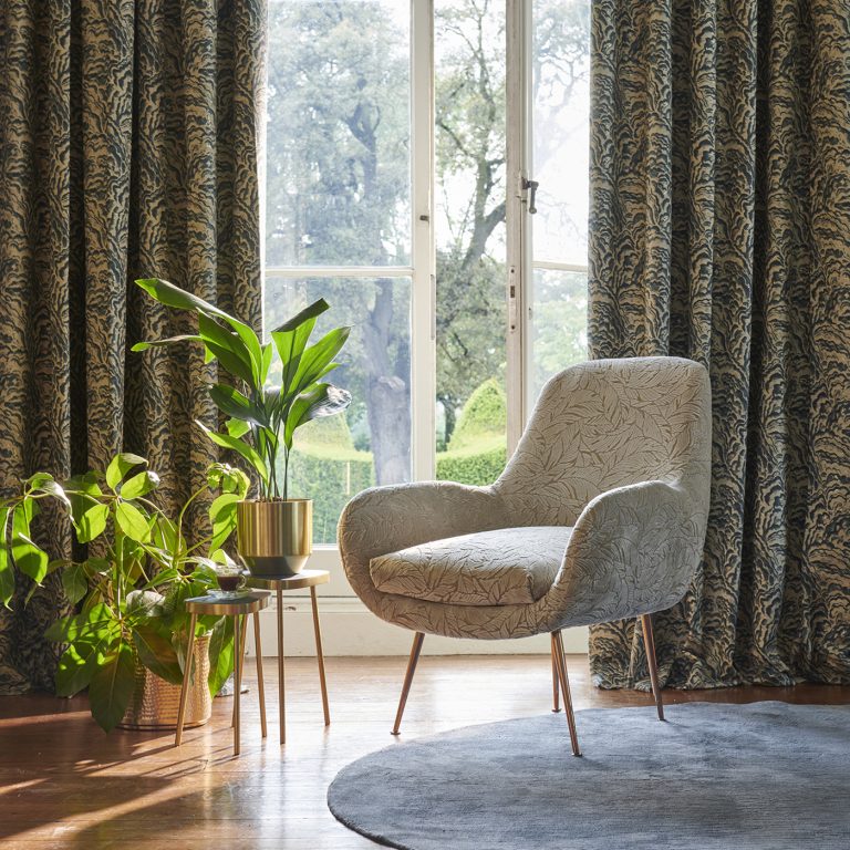 Ткань — Clarke and Clarke — SELVA — LINEN/CHAMPAGNE — F1611/03