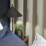 Ткань — Clarke and Clarke — PAVO — IVORY/DENIM — F1620/03