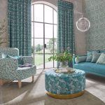 Ткань — Clarke and Clarke — ACANTHUS — TEAL — F1681/04