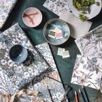 Ткань — Clarke and Clarke — THETFORD — TEAL/SPICE — F1704/03