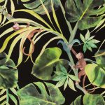 Обои — Clarke and Clarke — MONKEY BUSINESS — EBONY — W0083/01