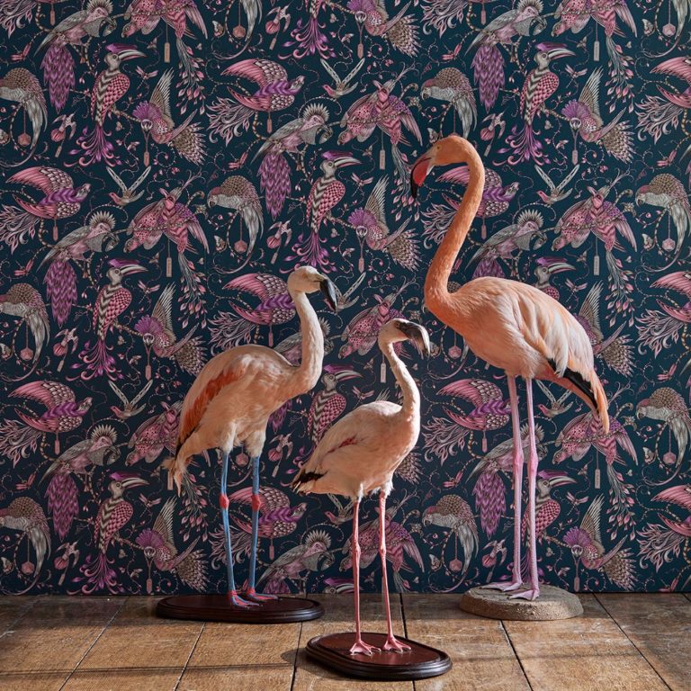 Обои — Clarke and Clarke — AUDUBON — PINK — W0099/04