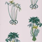 Обои — Clarke and Clarke — JUNGLE — PALMS PINK — W0101/04
