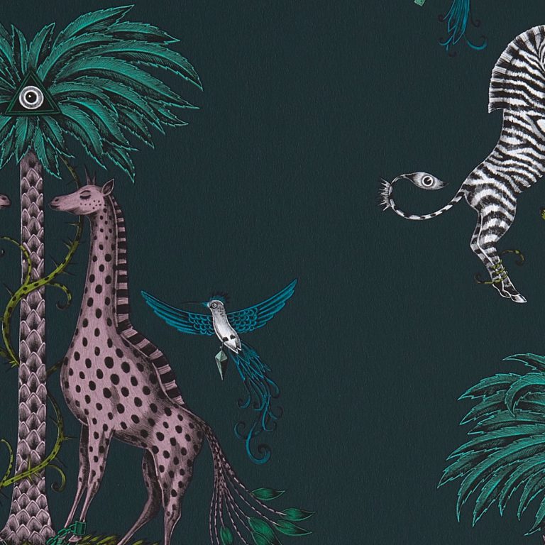 Обои - Clarke and Clarke - CREATURA - TEAL - W0114/03