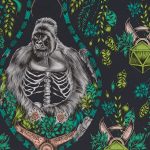 Обои — Clarke and Clarke — SILVERBACK — CHARCOAL — W0120/01