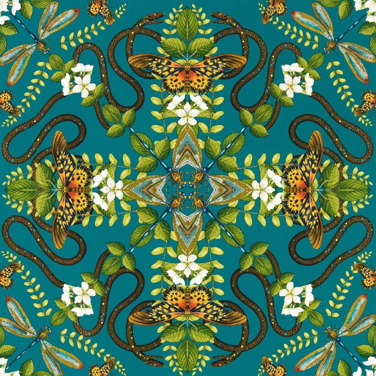 Обои - Clarke and Clarke - EMERALD FOREST - TEAL - W0129/05